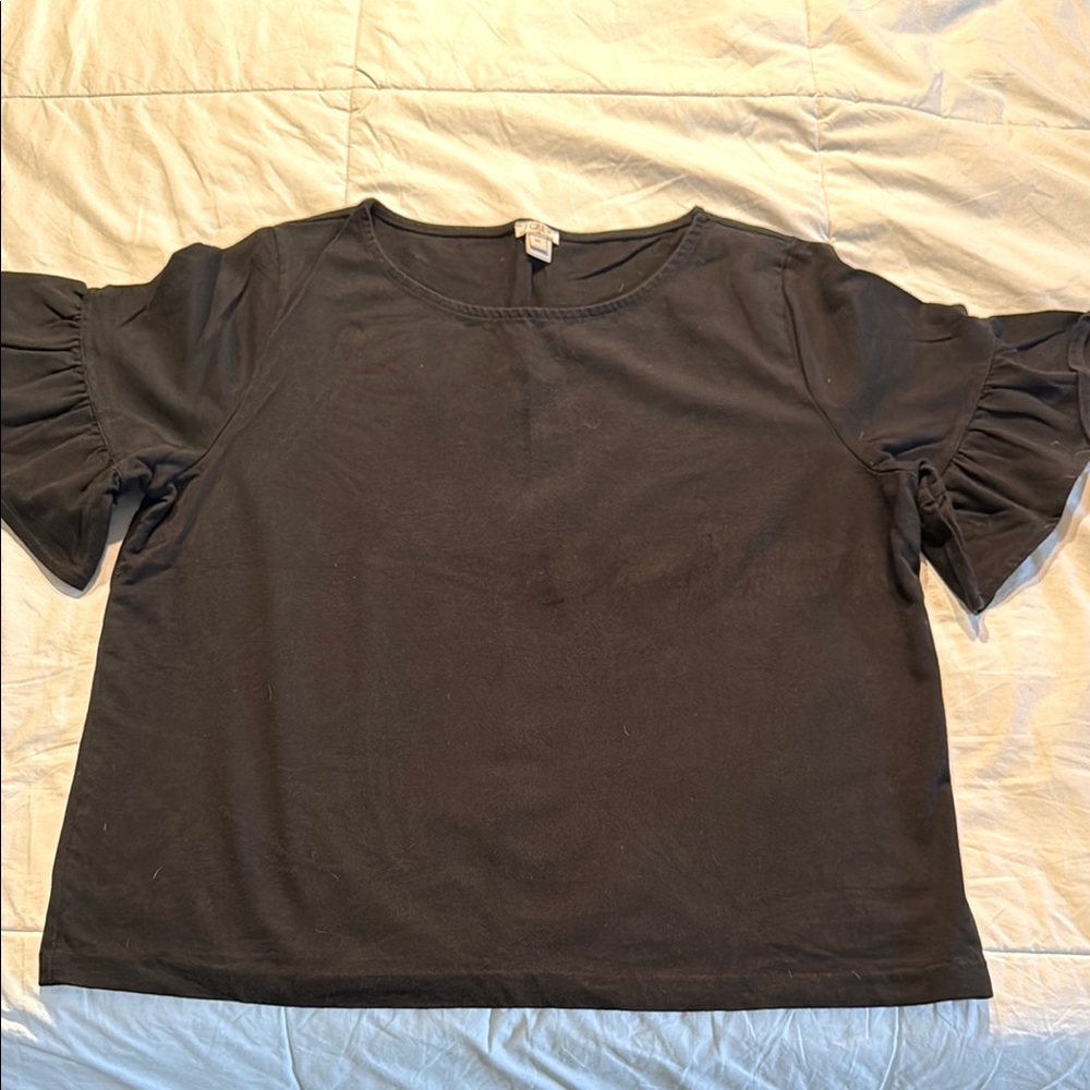 J CREW women's black shirt.